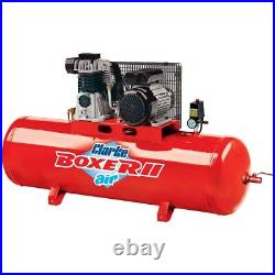 Clarke Boxer II 14/200 O/l 14cfm 200litre 3hp Belt Driven Air Compressor (230v)