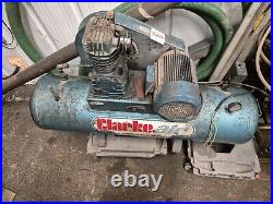 Clarke SE14A150 air compressor Industrial 150 litre. Condition is Used