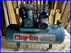 Clarke SE16C150- 150 litre compressor 14cfm displacment cast iron, 3hp, 16 amp Clarke SE16C150- 150 litre compressor 14cfm displacment cast iron, 3hp, 16 amp