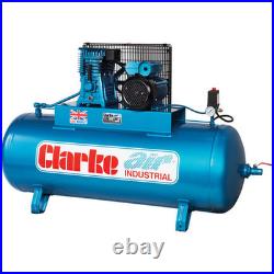 Clarke XE18/200 (WIS) 18cfm 200 Litre 4HP Industrial Air Compressor (400V)