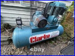 Clarke XE25/200 23cfm 200 Litre 5.5HP Industrial Air Compressor 400V