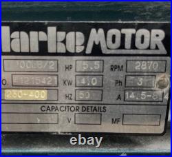 Clarke XE25/200 23cfm 200 Litre 5.5HP Industrial Air Compressor 400V