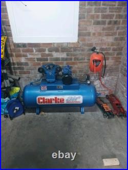 Clarke XEV16/200 Industrial Air Compressor 14CFM 200 Litre 3HP O/L 230V Clarke XEV16/200 Industrial Air Compressor 14CFM 200 Litre 3HP O/L 230V