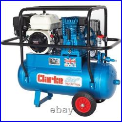 Clarke Xpph15/50 15cfm 50litre 6.5hp Portable Petrol Air Compressor With Cage