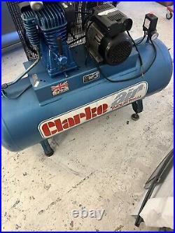 Clarke air industrial compressor 200litre Single Phase