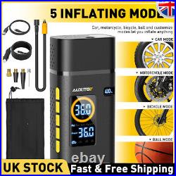 Cordless Car Tyre Inflator Digital USB Rechargeable Tire Air Compressor Pump UK