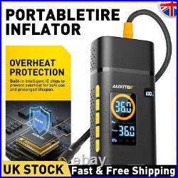 Cordless Car Tyre Inflator Digital USB Rechargeable Tire Air Compressor Pump UK