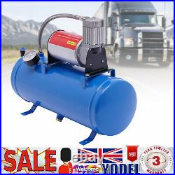 DC 12V Air Compressor 150psi with Universal 6 Liter Tank Train Air Horn Kit