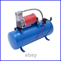 DC 12V Air Compressor 150psi with Universal 6 Liter Tank Train Air Horn Kit DC 12V Air Compressor 150psi with Universal 6 Liter Tank Train Air Horn Kit
