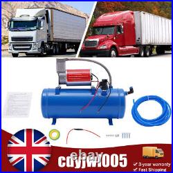 DC 12V Air Compressor 150psi with Universal 6 Liter Tank Train Air Horn Kit NEW