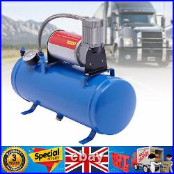 DC 12V Air Compressor 150psi with Universal 6 Liter Tank Train Air Horn Kit New