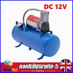 DC 12V Air Compressor 150psi with Universal 6 Liter Tank Train Air Horn Kit New