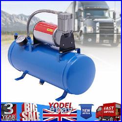 DC 12V Air Compressor 150psi with Universal 6 Liter Tank Train Air Horn Kit New