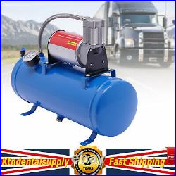 DC 12V Air Compressor 150psi with Universal 6 Liter Tank Train Air Horn Kit New