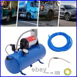DC 12V Air Compressor 150psi with Universal 6 Liter Tank Train Air Horn Kit New