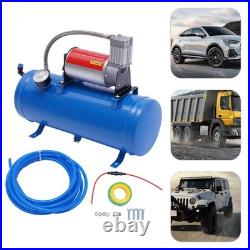 DC 12V Air Compressor 150psi with Universal 6 Liter Tank Train Air Horn Kit New