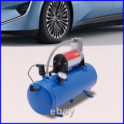 DC 12V Air Compressor 150psi with Universal 6 Liter Tank Train Air Horn Kit New