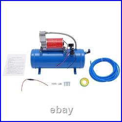 DC 12V Air Compressor 150psi with Universal 6 Liter Tank Train Air Horn Kit New