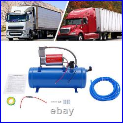 DC 12V Air Compressor 150psi with Universal 6 Liter Tank Train Air Horn Kit New DC 12V Air Compressor 150psi with Universal 6 Liter Tank Train Air Horn Kit New