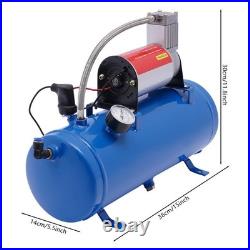 DC 12V Air Compressor 150psi with Universal 6 Liter Tank Train Air Horn Kit New