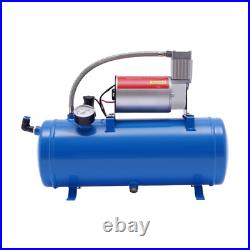 DC 12V Air Compressor 150psi with Universal 6 Liter Tank Train Air Horn Kit New