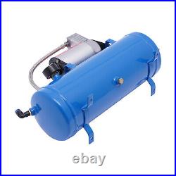 DC 12V Air Compressor 150psi with Universal 6 Liter Tank Train Air Horn Kit New DC 12V Air Compressor 150psi with Universal 6 Liter Tank Train Air Horn Kit New