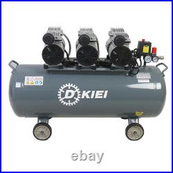 DKIEI Silent COMPRESSOR Oil Free Type 100 Litre Air Compressor -4.5HP 11CFM 100L