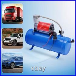Dc 12v Air Compressor 150psi With Universal 6 Liter Tank Train Air Horn Kit