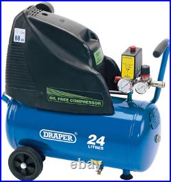 Draper OIL FREE COMPRESSOR 24 LITRE 24978 Direct Drive Oil Free Air Compressor