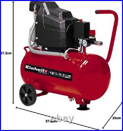 Einhell 4007325 Compressor TC-AC 190/24/8 Maximum 8 bar, 24 Litre Tank, Oil