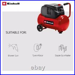 Einhell Air Compressor TC-AC 200/24/8 OF KIT 24 Litre Oil Free Compressor GRADED