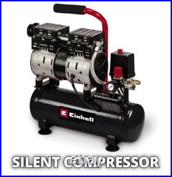 Einhell TE-AC 110/6 Silent Plus Oil Free Air Compressor 6 Litre