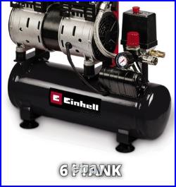 Einhell TE-AC 110/6 Silent Plus Oil Free Air Compressor 6 Litre