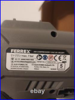 Ferrex Cordless Air Compressor USB-C Rechargeable Battery Included UK