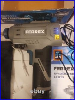 Ferrex Cordless Air Compressor USB-C Rechargeable Battery Included UK