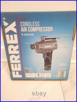 Ferrex Cordless Air Compressor USB-C Rechargeable Battery Included UK