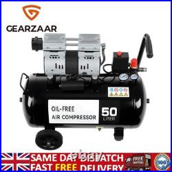 GEARZAAR Air Compressor 50L Silent Low Noise 9.6 CFM Oil Free 50 Litre 115psi