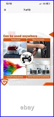 GEARZAAR Air Compressor 50L Silent Low Noise 9.6 CFM Oil Free 50 Litre 115psi