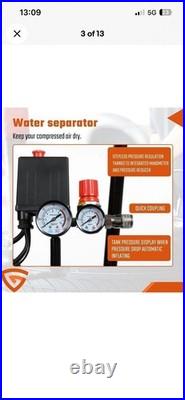 GEARZAAR Air Compressor 50L Silent Low Noise 9.6 CFM Oil Free 50 Litre 115psi