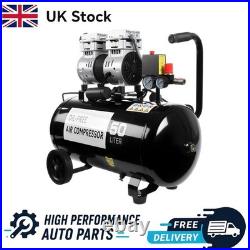 GEARZAAR Air Compressor 50L Silent Low Noise 9.6 CFM Oil Free 50 Litre Best