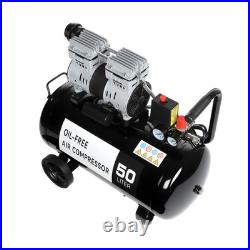 GEARZAAR Air Compressor 50L Silent Low Noise 9.6 CFM Oil Free 50 Litre Best
