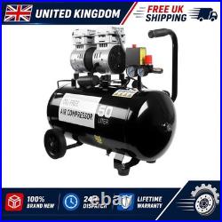 GEARZAAR Air Compressor 50L Silent Low Noise 9.6 CFM Oil Free 50 Litre Brand