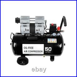 GEARZAAR Air Compressor 50L Silent Low Noise 9.6 CFM Oil Free 50 Litre New