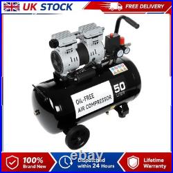 GEARZAAR Air Compressor 50L Silent Low Noise 9.6 CFM Oil Free 50 Litre New