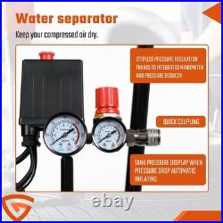 GEARZAAR Air Compressor 50L Silent Low Noise 9.6 CFM Oil Free 50 Litre New