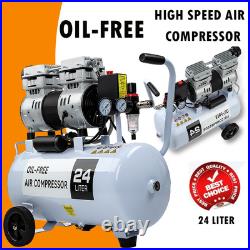 Gearzaar Portable 24L Litre ltr Air Compressor 9.6CFM 900W Low Noise, Stable Kit Gearzaar Portable 24L Litre ltr Air Compressor 9.6CFM 900W Low Noise, Stable Kit