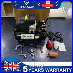 Gearzaar Portable 50l Litre Ltr Air Compressor 9.6cfm 2.5hp 3000rpm Tire Type