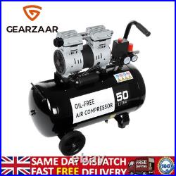 Gearzaar Silent Air Compressor Low Noise 50 Litre Oil Free 5.2CFM 230V 1600RPM Gearzaar Silent Air Compressor Low Noise 50 Litre Oil Free 5.2CFM 230V 1600RPM