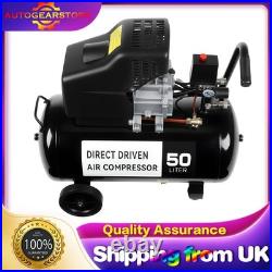 Gezarzaar Portable Air Compressor 50L Litre ltr 9.6CFM 2.5HP & 5 Piece Tool Kit