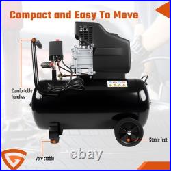 Gezarzaar Portable Air Compressor 50L Litre ltr 9.6CFM 2.5HP & 5 Piece Tool Kit
